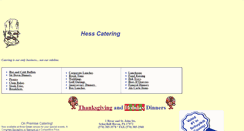 Desktop Screenshot of hesscatering.com